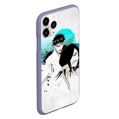 Чехол iPhone 11 Pro матовый Bleach Блич / 3D-Серый – фото 2