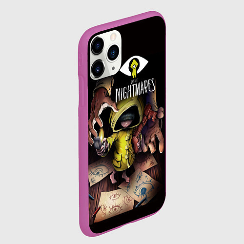 Чехол iPhone 11 Pro матовый Шестая Little Nightmares / 3D-Фиолетовый – фото 2