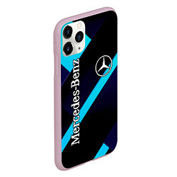 Чехол iPhone 11 Pro матовый Mercedes Benz, цвет: 3D-розовый — фото 2