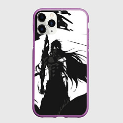 Чехол iPhone 11 Pro матовый Bleach Блич, цвет: 3D-фиолетовый