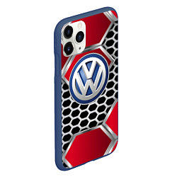 Чехол iPhone 11 Pro матовый VOLKSWAGEN, цвет: 3D-тёмно-синий — фото 2