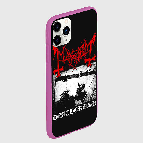 Чехол iPhone 11 Pro матовый Mayhem / 3D-Фиолетовый – фото 2