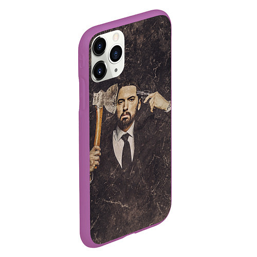 Чехол iPhone 11 Pro матовый Eminem / 3D-Фиолетовый – фото 2