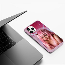 Чехол iPhone 11 Pro матовый Zero Two, цвет: 3D-розовый — фото 2