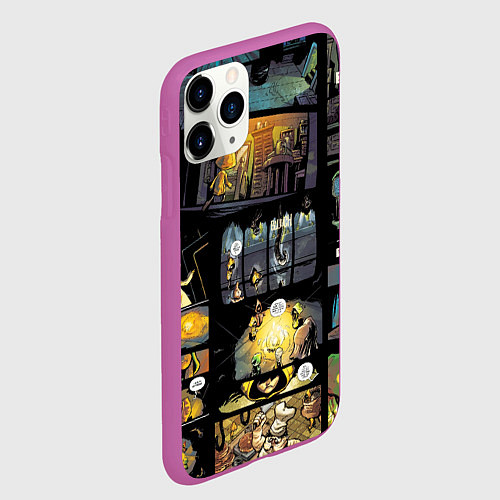 Чехол iPhone 11 Pro матовый LITTLE NIGHTMARES / 3D-Фиолетовый – фото 2