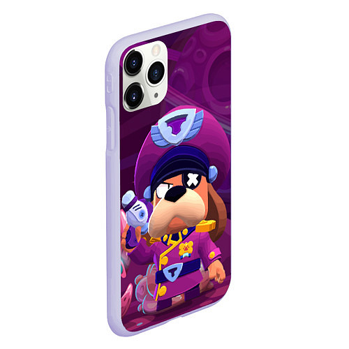 Чехол iPhone 11 Pro матовый Генерал Гавс brawl stars / 3D-Светло-сиреневый – фото 2