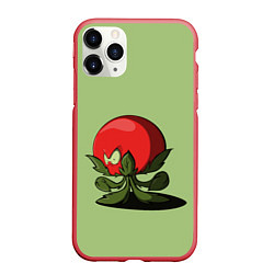 Чехол iPhone 11 Pro матовый Мистер Помидор, цвет: 3D-красный