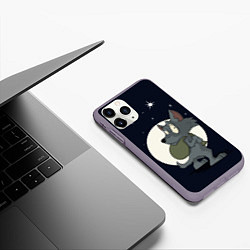 Чехол iPhone 11 Pro матовый Серый волчонок, цвет: 3D-серый — фото 2