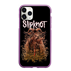 Чехол iPhone 11 Pro матовый SLIPKNOT, цвет: 3D-фиолетовый