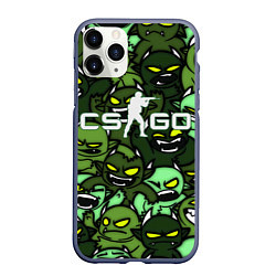 Чехол iPhone 11 Pro матовый CS:GO - Impire Чертята, цвет: 3D-серый