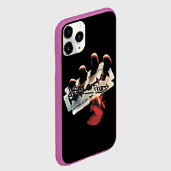 Чехол iPhone 11 Pro матовый Judas Priest, цвет: 3D-фиолетовый — фото 2