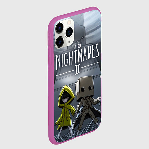 Чехол iPhone 11 Pro матовый LITTLE NIGHTMARES 2 / 3D-Фиолетовый – фото 2