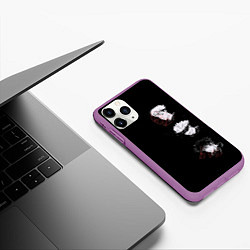 Чехол iPhone 11 Pro матовый Jujutsu Kaisen, цвет: 3D-фиолетовый — фото 2