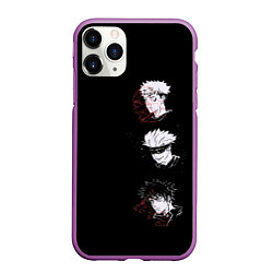 Чехол iPhone 11 Pro матовый Jujutsu Kaisen, цвет: 3D-фиолетовый