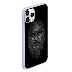 Чехол iPhone 11 Pro матовый Ragnar Lodbrok, цвет: 3D-светло-сиреневый — фото 2