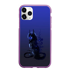 Чехол iPhone 11 Pro матовый Мифический волк, цвет: 3D-фиолетовый