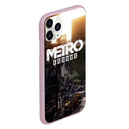 Чехол iPhone 11 Pro матовый Metro Exodus / 3D-Розовый – фото 2