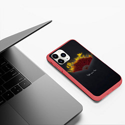 Чехол iPhone 11 Pro матовый Light your fire, цвет: 3D-красный — фото 2