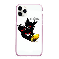 Чехол iPhone 11 Pro матовый Little Nightmares 2 тень, цвет: 3D-розовый