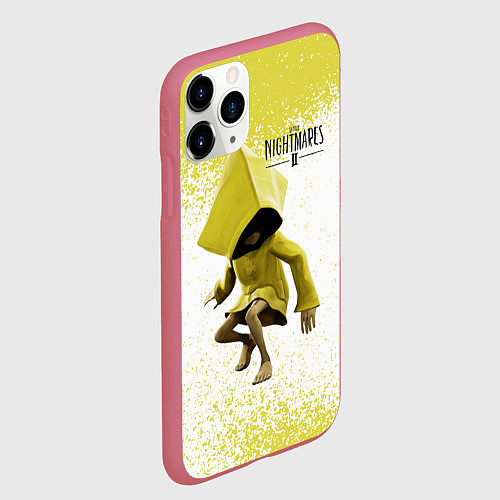 Чехол iPhone 11 Pro матовый Маленькие кошмары / 3D-Малиновый – фото 2