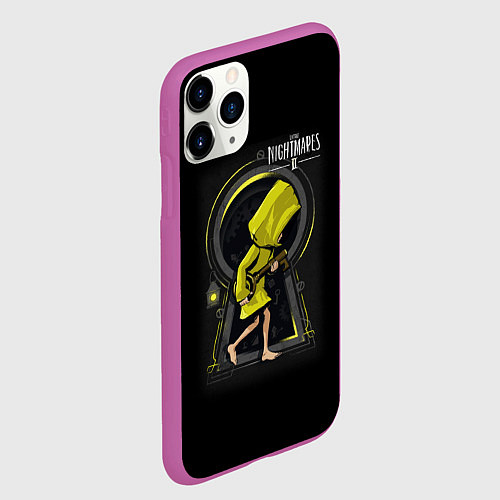 Чехол iPhone 11 Pro матовый Little Nightmares 2 замок / 3D-Фиолетовый – фото 2