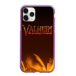 Чехол iPhone 11 Pro матовый Valheim: Вальхейм выживание, цвет: 3D-фиолетовый