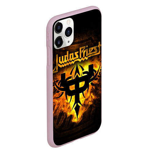 Чехол iPhone 11 Pro матовый JUDAS PRIEST / 3D-Розовый – фото 2