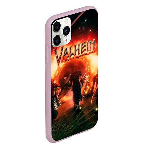 Чехол iPhone 11 Pro матовый Valheim / 3D-Розовый – фото 2