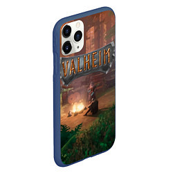 Чехол iPhone 11 Pro матовый Valheim Вальхейм, цвет: 3D-тёмно-синий — фото 2