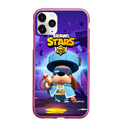 Чехол iPhone 11 Pro матовый Генерал Гавс brawl stars, цвет: 3D-малиновый