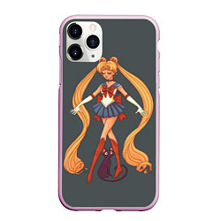 Чехол iPhone 11 Pro матовый Sailor Moon Сейлор Мун, цвет: 3D-розовый