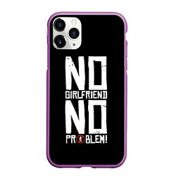 Чехол iPhone 11 Pro матовый Нет Девушки - Нет Проблем, цвет: 3D-фиолетовый