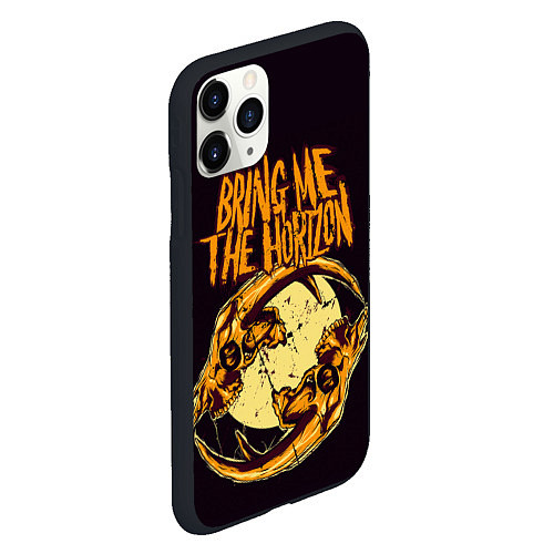 Чехол iPhone 11 Pro матовый BRING ME THE HORIZON / 3D-Черный – фото 2