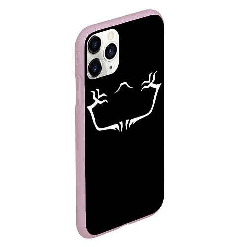 Чехол iPhone 11 Pro матовый Sukunas tattoo / 3D-Розовый – фото 2