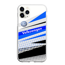 Чехол iPhone 11 Pro матовый Volkswagen, цвет: 3D-белый