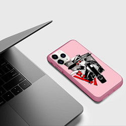 Чехол iPhone 11 Pro матовый Hellsing Хеллсинг, цвет: 3D-малиновый — фото 2