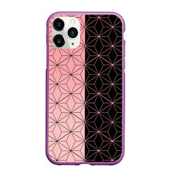 Чехол iPhone 11 Pro матовый КОСТЮМ НЕЗУКО NEZUKO, цвет: 3D-фиолетовый