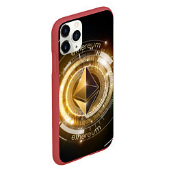 Чехол iPhone 11 Pro матовый ETHEREUM ЭФИРИУМ, цвет: 3D-красный — фото 2