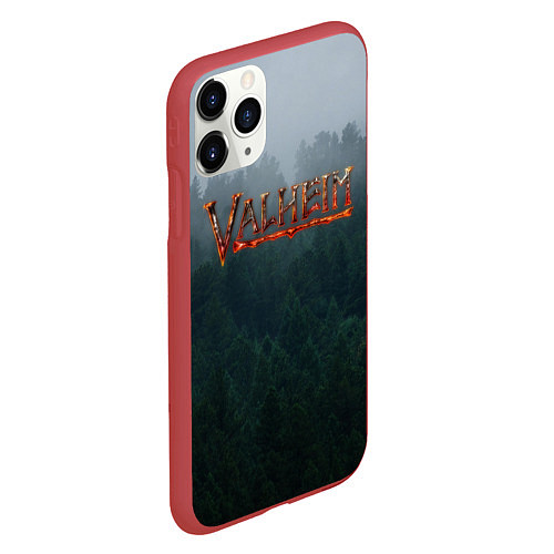 Чехол iPhone 11 Pro матовый Valheim / 3D-Красный – фото 2