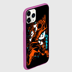 Чехол iPhone 11 Pro матовый ВОЛЕЙБОЛ!! HAIKYUU!!, цвет: 3D-фиолетовый — фото 2