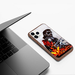 Чехол iPhone 11 Pro матовый Metal Gear, цвет: 3D-коричневый — фото 2