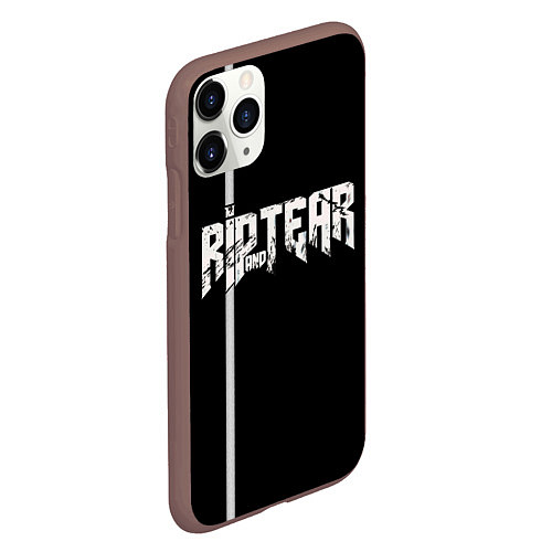 Чехол iPhone 11 Pro матовый Doom Rip and Tear / 3D-Коричневый – фото 2