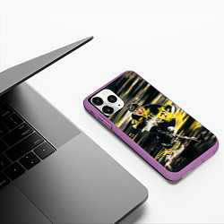 Чехол iPhone 11 Pro матовый ЕВГЕНИЙ МАЛКИН, цвет: 3D-фиолетовый — фото 2
