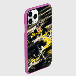 Чехол iPhone 11 Pro матовый ЕВГЕНИЙ МАЛКИН, цвет: 3D-фиолетовый — фото 2