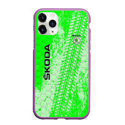 Чехол iPhone 11 Pro матовый SKODA