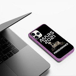 Чехол iPhone 11 Pro матовый Perseverance, цвет: 3D-фиолетовый — фото 2