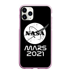 Чехол iPhone 11 Pro матовый NASA Perseverance, цвет: 3D-розовый