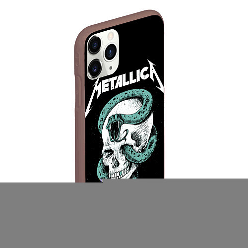 Чехол iPhone 11 Pro матовый Metallica / 3D-Коричневый – фото 2