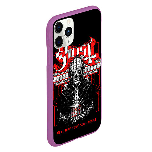 Чехол iPhone 11 Pro матовый Ghost / 3D-Фиолетовый – фото 2