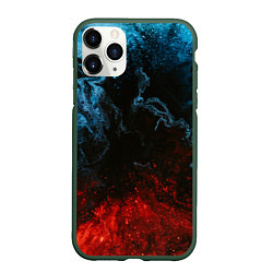 Чехол iPhone 11 Pro матовый Огонь И Вода, цвет: 3D-темно-зеленый